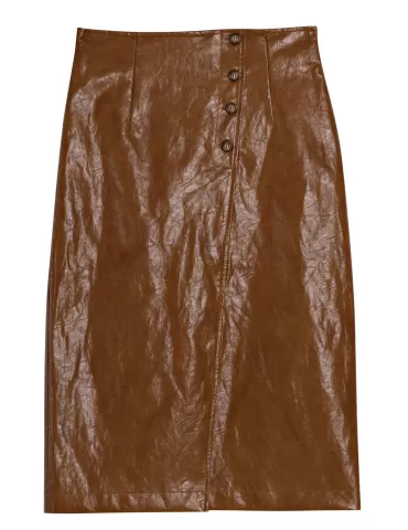 Plus size leather outlet skirt 50