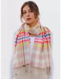 Nicki Colombo | Scottish glen plaid fluo colours scarf