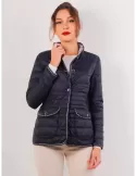 Giacca trapunta reversibile blu e rosa per la primavera Concept K