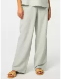 Paz Torras shop online | Light green linen and silk palazzo trousers