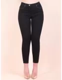 Piero Moretti online - black jeans trousers high waist for ladies