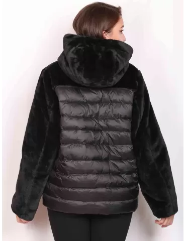 Chris fur hooded deals jacket pumice stone