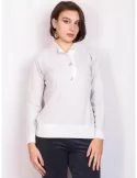 Riva Tricot Maglificio di Nibionno | Maglia polo cashmere grigio perla