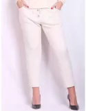 Rubamori Italy | Milky white trousers jumpsuit set | Plus size available