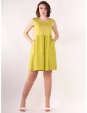 Rubamori Italy | Plus size and pregnant green linen sundress