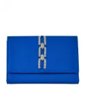 Anna Cecere royal blue baguette evening jewel bag