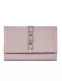 Pink silk purse jewel hand bag with rhinestones | Anna Cecere aca630