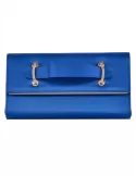 Anna Cecere royal blue silk formal jewel handle bag aca634