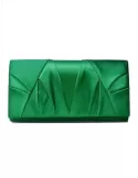 Anna Cecere aca636 emerald green silk satin evening bag