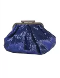 Anna Cecere bags | Borsa gioiello borsellino di paillettes blu acd04