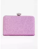 Anna Cecere bags | Borsa lurex rosa strass iridescenti acd01