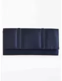 Dark blue silk evening bag acx 648 | Anna Cecere bags | Buy online