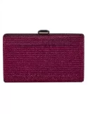 Anna Cecere fuchsia crystals lavish formal jewel bag aca0153