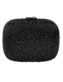 Anna Cecere black crystals lavish formal jewel bag aca097