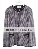 Aldo Colombo | Giacca chanel tweed nero e bronzo lurex fino alla tg 60