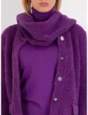 Frida Madè baby alpaca merino bouclè purple scarf