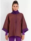 Frida Madè online | Cardigan tweed viola kimono merino alpaca cashmere