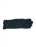 Cashmere lining leather profiles green cotton gloves