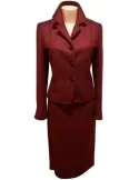 Online sale wool suit Burgundy *