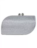 Borsa gioiello argento con borchie e strass Anna Cecere Bags aca644