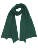 Musetti dark green wool and cashmere tricot scarf