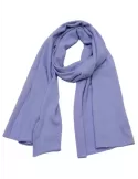 Light blue wool and cashmere silver thread tricot scarf