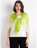 Green blended formal silk scarf shawl sarong