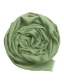 Green modal and cashmere large pashmina scarf