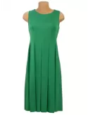 Riva Tricot green viscose skater midi sun dress