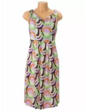 Rubamori Italy SS 24 | Green lilac orange printed sundress for ladies