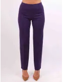 Francesca Mercuriali purple viscose winter cigarette trousers