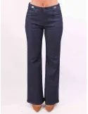 Aldo Colombo Blue jeans trousers with inner woolen layer