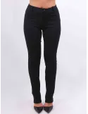 Plus size black jersey cigarette trousers | Rubamori Italian clothing