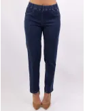 Volpato | Bodycon and plus size denim blue cigarette jeans trousers