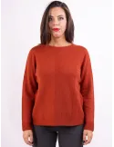 Riva Tricot Italian knitwear | Rusty orange fine merino wool sweater