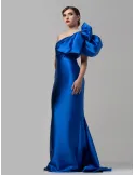 Arnita Mani royal blue mikado silk mermaid gown dress