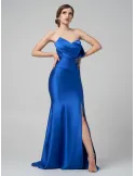 Arnita Mani royal blue mermaid gown dress with side split