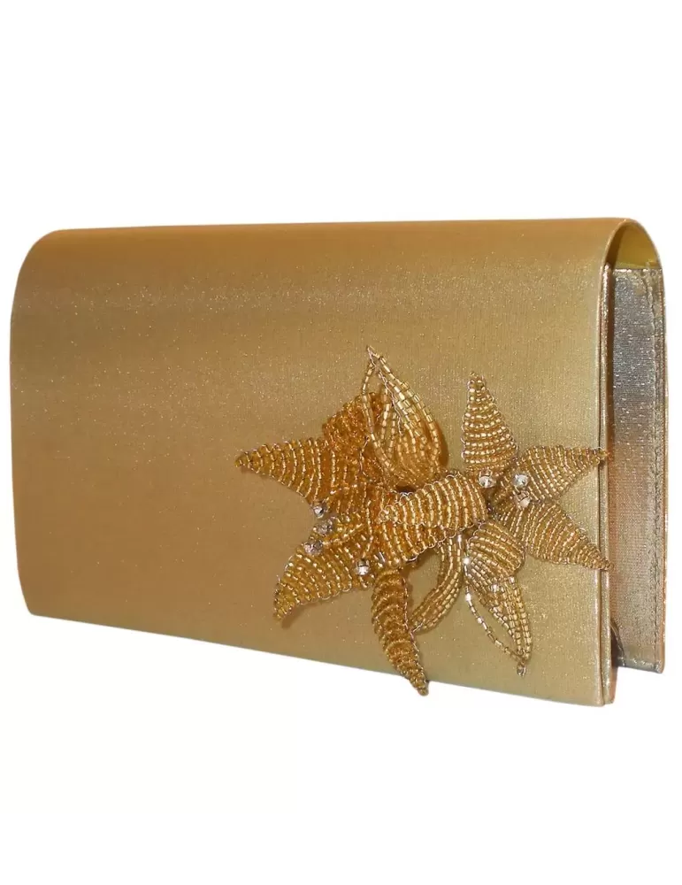 Gold clutch bag online sale