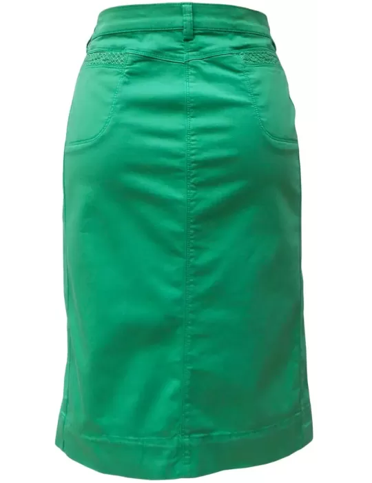 Green pencil skirt cotton hotsell