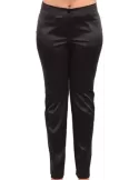 Pour le pantalon de satin noir vente