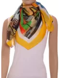 Shop online printed silk scarf