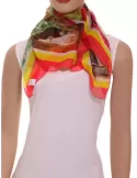 Shop online printed silk scarf