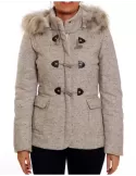 Shop online tweed padded jacket