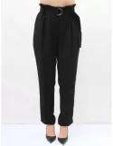 Fuego Woman Pantaloni neri con le pieghe