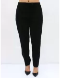 Piero Moretti black trousers with satin side band