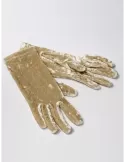 Buy online elegant Italian white cream Velvet Gloves for women