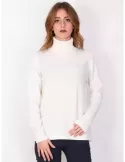 Online Musetti wool and cashmere milky white turtleneck sweater