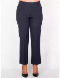 L. Pucci - Pantaloni eleganti blu a sigaretta fino alla taglia 54