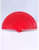 Black bamboo wedding fan