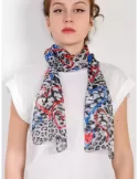 Marina D'este luxury chiffon silk scarf